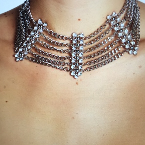 Free Press Jewelry - Free Press 6 Row Crystal Choker